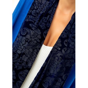 Open Front Long Sleeve Royal Blue Coat