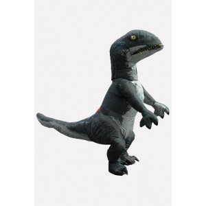 Men Dark-gray Dinosaur Inflatable Adult Halloween Costume