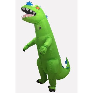 Men Green Tyrannosaurus Rex Inflatable Adult Halloween Costume