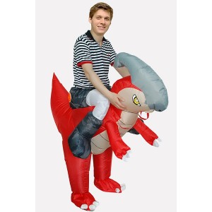 Men Red Ride Vice Dragon Inflatable Adult Halloween Costume