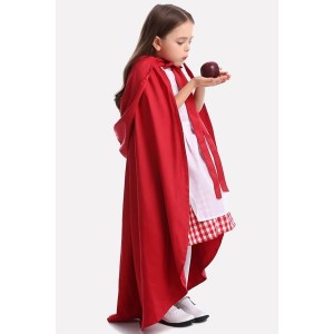Red Red Riding Hood Cute Kids Cosplay Costume