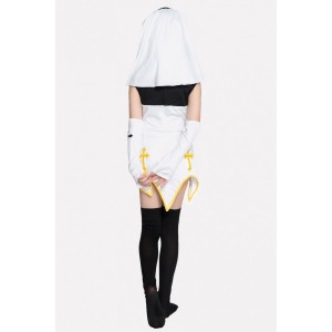 White Nun Kids Halloween Cosplay Costume