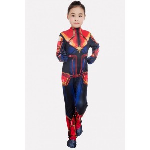 Multi Captain Marvel Zentai Kids Halloween Cosplay Costume