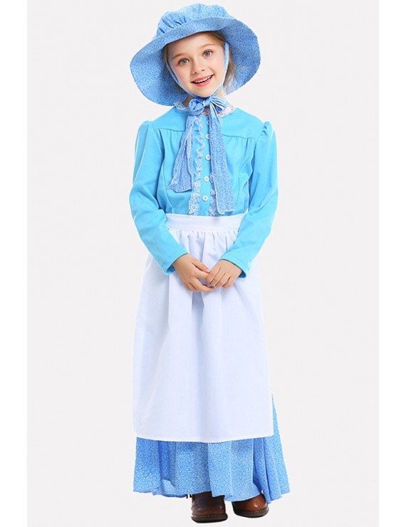 Blue Maid Dress Halloween Cosplay Costume