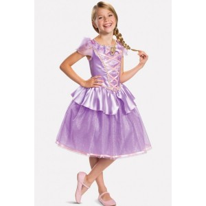 Light-purple Princess Dress Cute Kids Costume