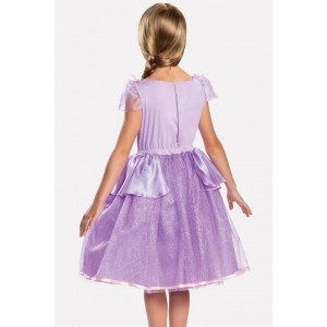 Light-purple Princess Dress Cute Kids Costume