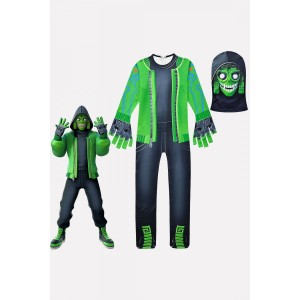 Green Fortnite 3d Print Kids Halloween Cosplay Costume