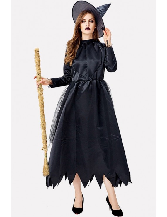 Black Witch Adults Evil Halloween Cosplay Costume