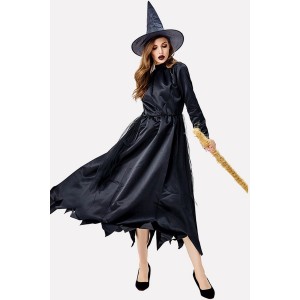 Black Witch Adults Evil Halloween Cosplay Costume