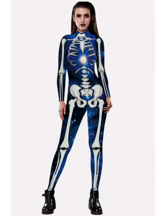 Blue Skeleton Adults Halloween Costume