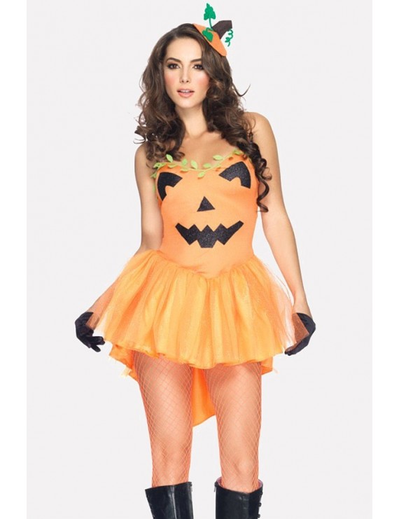 Yellow Pumpkin Dress Halloween Costume
