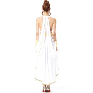 White Sexy Greek Goddess Cosplay Costume
