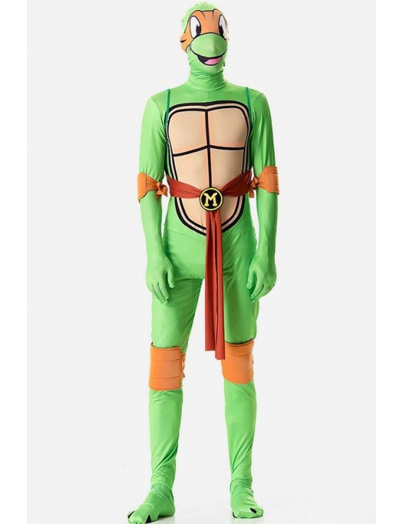 Orange Ninja Turtle Halloween Costume