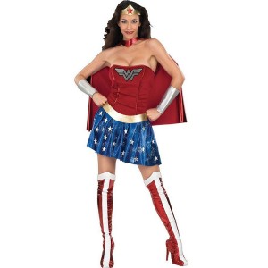 Dark Red Deluxe Wonder Woman Cosplay Costume